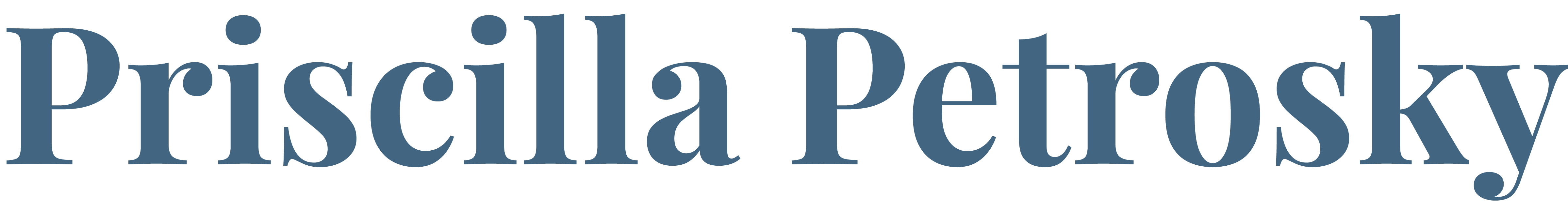 Priscilla Petrosky Logo